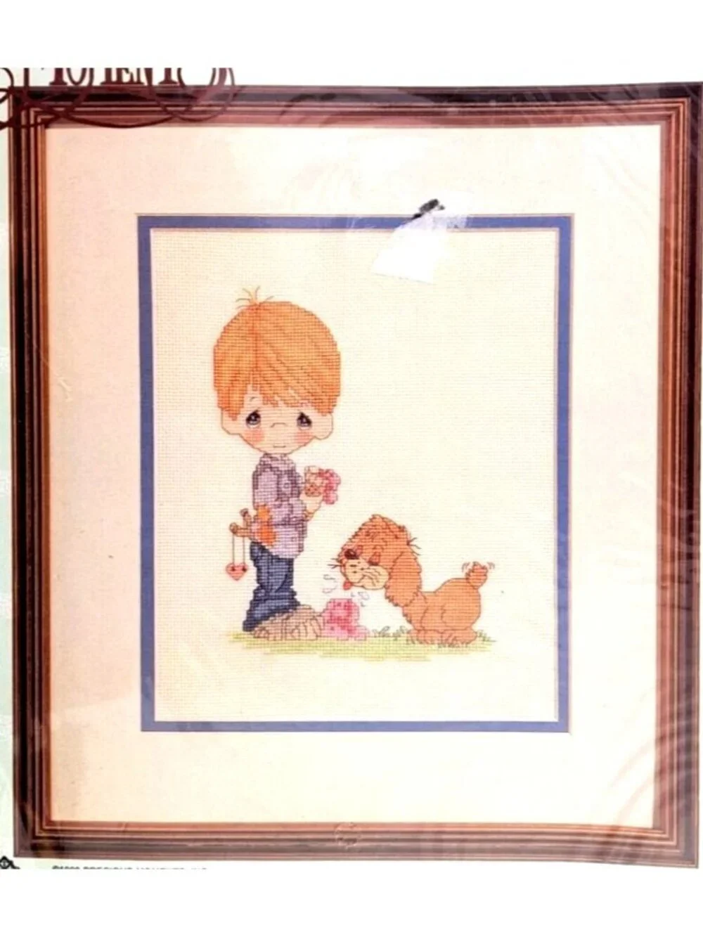 Vintage Precious Moments Counted Cross Stitch Kit Praise The Lord Anyhow 131-41